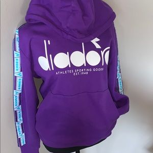 Diadora  Vintage Logo Hoodie Size S New With Tags